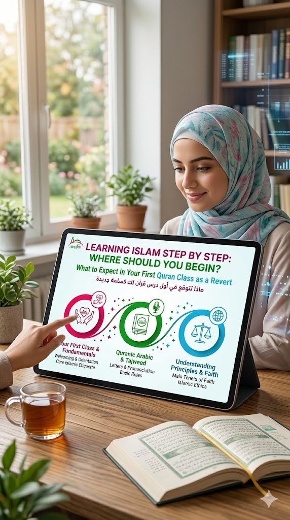 A clear roadmap and compass for a beginner learning Islam step by step