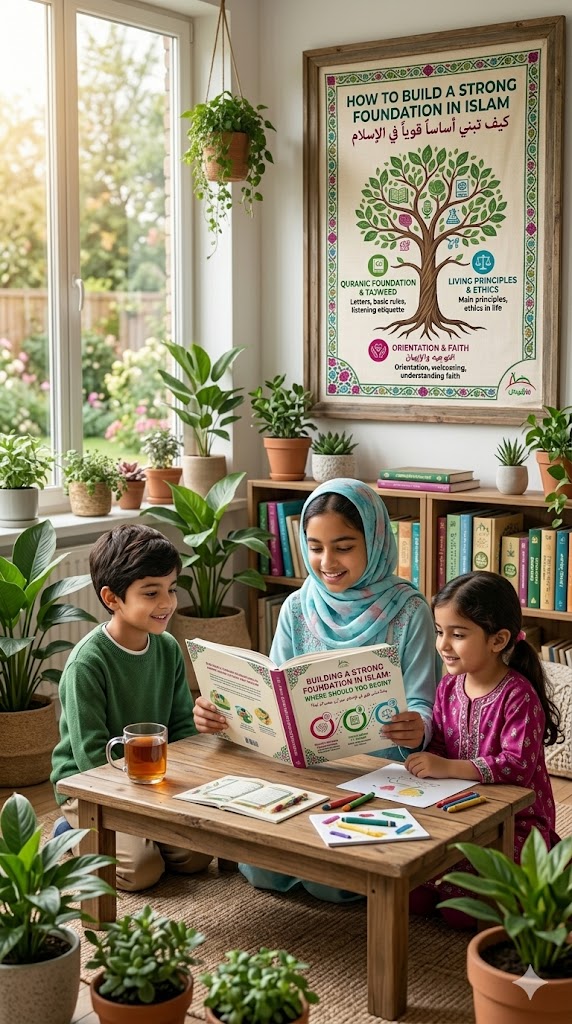 A new Muslim confidently building a strong foundation in their faith